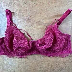 ASOS 40D cherry lace underwire bra